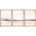 thumbnail image 2 of PixonSign Framed Wall Art Set Pastel Sunset Mountain Forest Lake Landscapes Abstract Nature Wilderness Modern Art Decor Minimal Relax/Calm for Living Room, Bedroom, Office - 16"x24"x3 Natural, 2 of 5