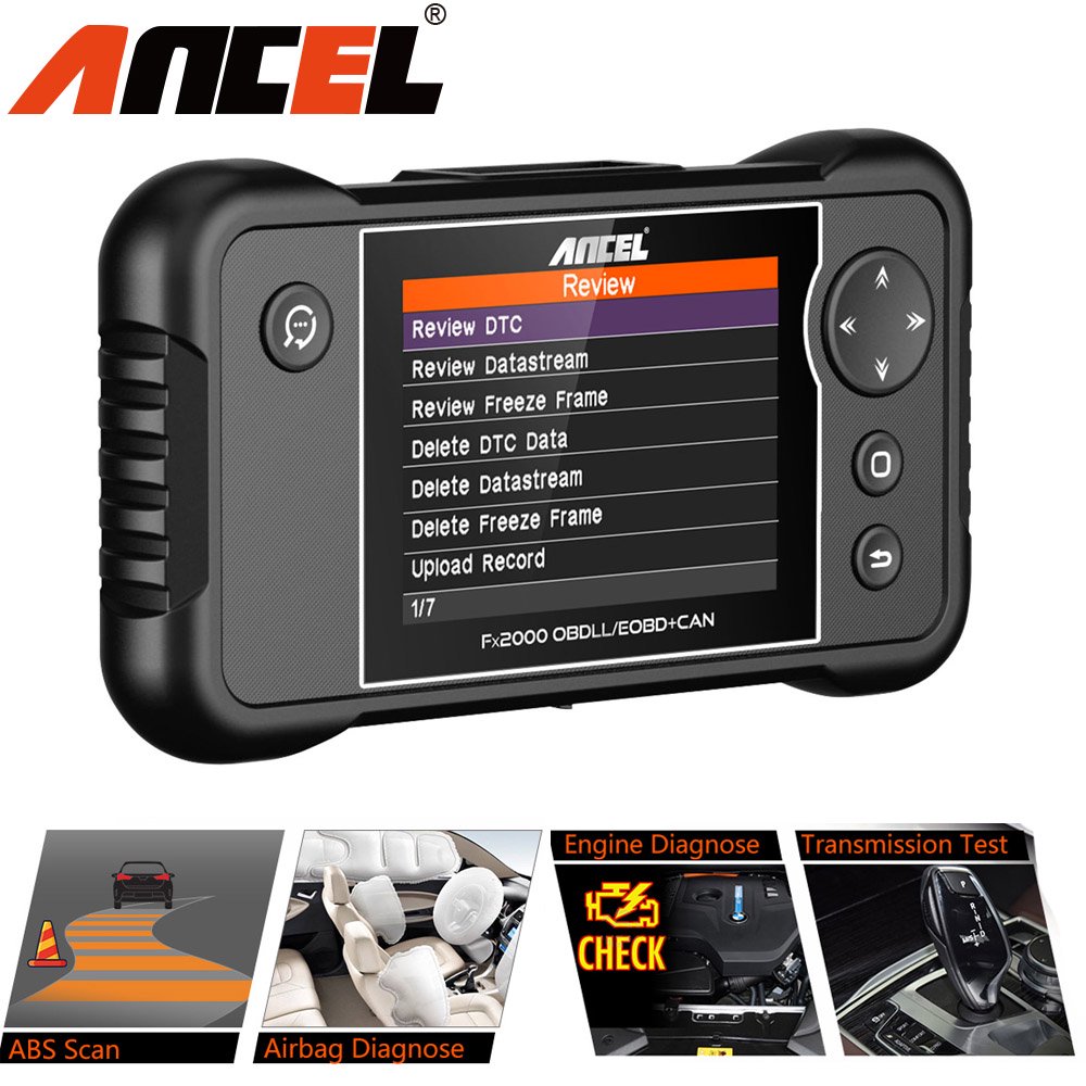 Ancel FX2000 Vehicle OBD2 Scanner Airbag SRS ABS Transmission