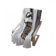 thumbnail image 4 of African Soft Flannel Fleece Throw Blanket, Black Girl in a Traditional Dress Performing an Dance Native Zulu, Cozy Plush for Indoor and Outdoor Use, 50" x 60", Multicolor, by Ambesonne, 4 of 6