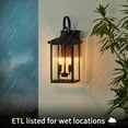 thumbnail image 4 of Kawoti  Black Outdoor Wall Sconces and Pendant Light H19.75", 4 of 11