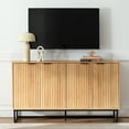 thumbnail image 2 of Joyyskill Fluted Storage Cabinet with 4 Doors, 55" Large Sideboard Buffet, 2 of 6