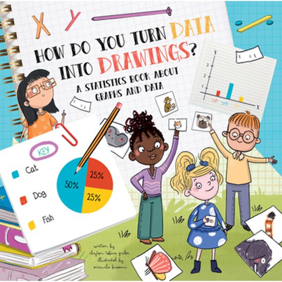 Pre-Owned How Do You Turn Data Into Drawings?: A Statistics Book about Graphs and Data (Hardcover) by Clayton Grider