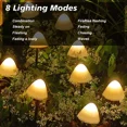 thumbnail image 4 of Guirnalda de luces solares para exteriores, 6,5 m, 30 LED, 8 modos, para decoración de balcones, resistente al agua IP65 (blanco cálido), 4 of 5