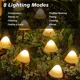 thumbnail image 4 of Guirnalda de luces solares para exteriores, 6,5 m, 30 LED, 8 modos, para decoración de balcones, resistente al agua IP65 (blanco cálido), 4 of 5