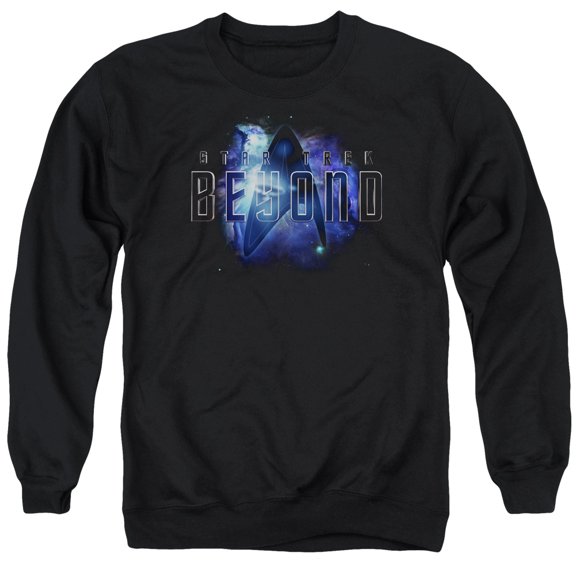 Star Trek Beyond Galaxy Beyond Adult Crewneck Sweatshirt Black