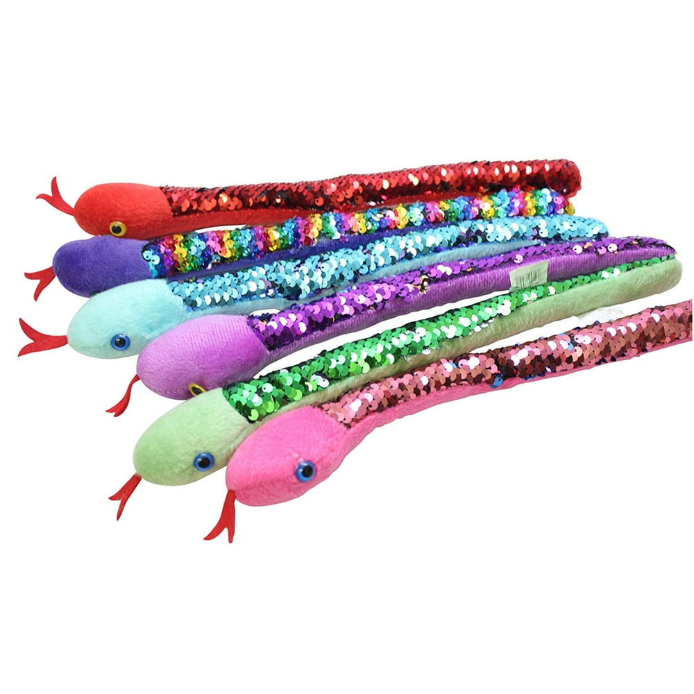 sequin stuffed snake
