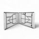 thumbnail image 3 of Mesa Plegable Blanca 1.80 m Tipo Portafolio Kinghouse, Ideal para Eventos, Jardín y Camping, Resistente  blanco, 3 of 6