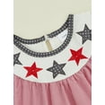 thumbnail image 4 of Okbabeha Toddler Baby Girl 4th of July Outfits Infant Ruffle USA Flag Fourth of July Dress Summer Independence Day Clothes, 4 of 7