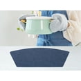 thumbnail image 5 of REGALWOVEN Set of 6 Faux Leather Placemats for Kitchen Dining Table Decor Washable Heat Resistant Table Placemats Wipeable Table Mat Dark Blue 19*12in, 5 of 7