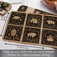 thumbnail image 7 of Highland Home "Crafted Cabin" 4-Pack Reversible Easy Care Plastic Placemats, 7 of 7