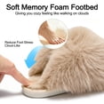 thumbnail image 5 of Ecetana Women's Furry Slippers Comfy Memory Foam Fuzzy Fluffy Slippers Non-slip Indoor House Shoes, 5 of 8