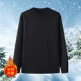 thumbnail image 4 of Yiliang Big and Tall Sweaters for Men Fall and Winter Long Sleeve Warm and Thermal Top Clothes ,Black,3XL, 4 of 4