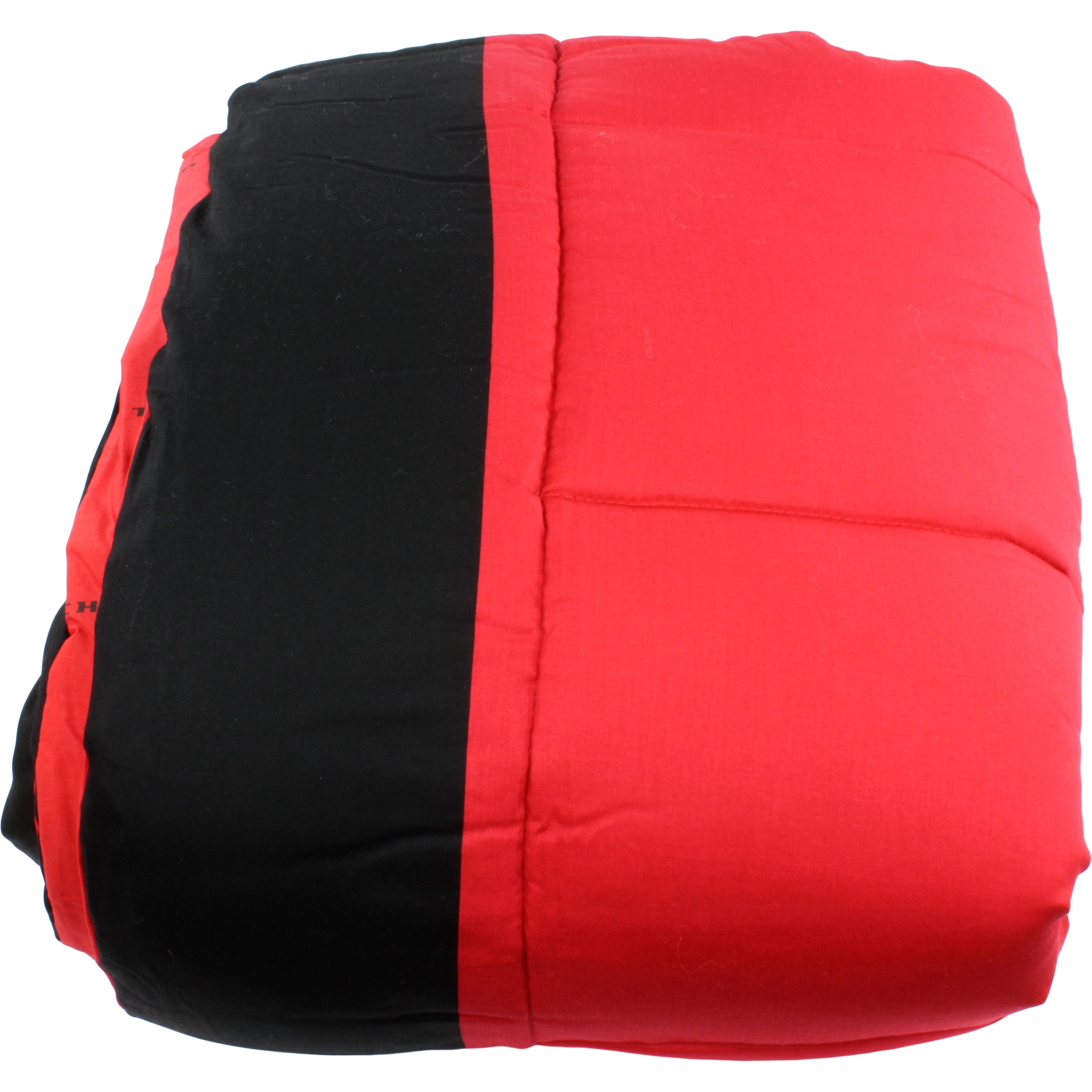 Texas Tech Red Raiders 3 Pc Reversible Cotton Comforter Set, 1 Comforter, 2 Shams, Full