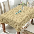 thumbnail image 3 of SKYSONIC 54"x72" Square Tablecloth with Coffee Icons Vector Prints, Anti-Wrinkle and Smooth Table Cloth for Kitchen/Home Wedding Party Decoration, 3 of 7