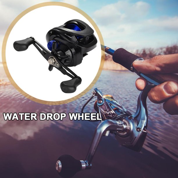 Carrete de pesca Baitcasting de perfil bajo 18+1 Rodamientos 6.3/1 Relación de velocidad Rueda de metal Hugtrwg Para estrenar