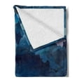thumbnail image 2 of Nautical Soft Flannel Fleece Blanket, Vintage Vessel Sailing in Stormy Weather at Dark Night Majestic Wave Print, Cozy Plush for Indoor and Outdoor Use, 60" x 80", Blue Orange Plum, by Ambesonne, 2 of 5