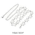 thumbnail image 3 of Unique Bargains 1 Pc Waist Chain Butterfly Hollow Out Adjustable Waist Cord for Women Silver Tone, 3 of 6