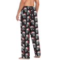 thumbnail image 7 of joogoo Men's Pajama Pants Skull Christmas Hat Soft Long Sleep Lounge Pjs Bottoms 2XL, 7 of 7