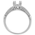thumbnail image 2 of 14K White Gold Natural Diamond Engagement Ring Round 1 cttw, size 9, 2 of 3