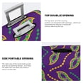 thumbnail image 5 of Bixox Washable Carnival Masks and Beads Printed Luggage Cover, Fashion Suitcase Protector Fits for Small luggage, 5 of 8