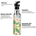 thumbnail image 3 of Yayeee 20oz Insulated Water Bottle Double Wall Stainless Steel with Flip Straw Lid, Retro Pink Floral, 3 of 7