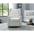 thumbnail image 4 of Odelia Solid Wood Microfiber Swivel Glider Rocker Recliner Chair, For Living Room, Bed Room Microfiber,Bright White, 4 of 13