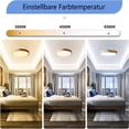 thumbnail image 4 of Living, Bedroom, Bathroom, Balcony & Hallway Fixtures Modern Wood-Design LED Ceiling Lights, 4 of 5