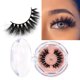 thumbnail image 1 of Pestañas de maquillaje LEHUAMAO, pestañas de visón 3D, pestañas gruesas hechas a mano, pestañas esponjosas, volumen libre de crueldad, pestañas suaves tenues, pestañas postizas reutilizables Tan Jianjun unisex, 1 of 2