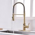 thumbnail image 3 of Pull-Down Sprayer Kitchen Faucet With Dual Function Sprayhead In Stainless Steel Golden, 3 of 8