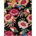 thumbnail image 2 of Unique Loom Outdoor Botanical Collection Area Rug - Floralis (7' 10" x 10' Rectangle Multi/Black), 2 of 9