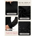 thumbnail image 4 of MOYIKO Blouses for Women Lace Tunic Tops Henley Casual Long Sleeve Shirts Trendy Clothes, 4 of 7