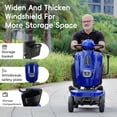 thumbnail image 3 of Ecomobi Heavy Duty 4 Wheel Mobility Scooters for Seniors & Adults 400lbs Capacity , Electric Powered Wheelchair Device with Full Lighting System,500W All Terrain Fast Mobility Scooter for Travel, 3 of 10