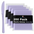 thumbnail image 6 of Exquisite Disposable Knives - 200 Lavender Plastic Knives - Lavender Party Supplies, 6 of 8