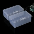 thumbnail image 4 of Dreamhall 1Pc Rectangular Plastic Beads Storage Containers Box with Hinged Lid for Storage of Small Items, Crafts, Jewelry, Hardware Clear, 4 of 6