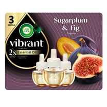 Air Wick Vibrant Plug-In Scented Oil Air Freshener Warmer Refills, Sugarplum and Fig, 3 Count