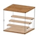 thumbnail image 4 of Caja de almacenamiento para figuras coleccionables, vitrina de acrílico para guardar muñecas, organizador de muñecas a prueba de polvo con puerta y escalera de 4 niveles (32 x 26 x 30 cm), 4 of 12