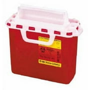 Becton Dickinson Sharps Container 1-Piece 12 H X 13-1/2 W 6 D Inch 2 Gallon Red Horizontal Entry Lid, 305435 - SOLD BY: PACK OF ONE