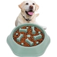 thumbnail image 2 of Comedero lento verde de 2 piezas para perros, comedero de alimentación lenta, comedero antitragantamiento para perros y gatos, promueve una alimentación saludable y una digestión lenta., 2 of 5