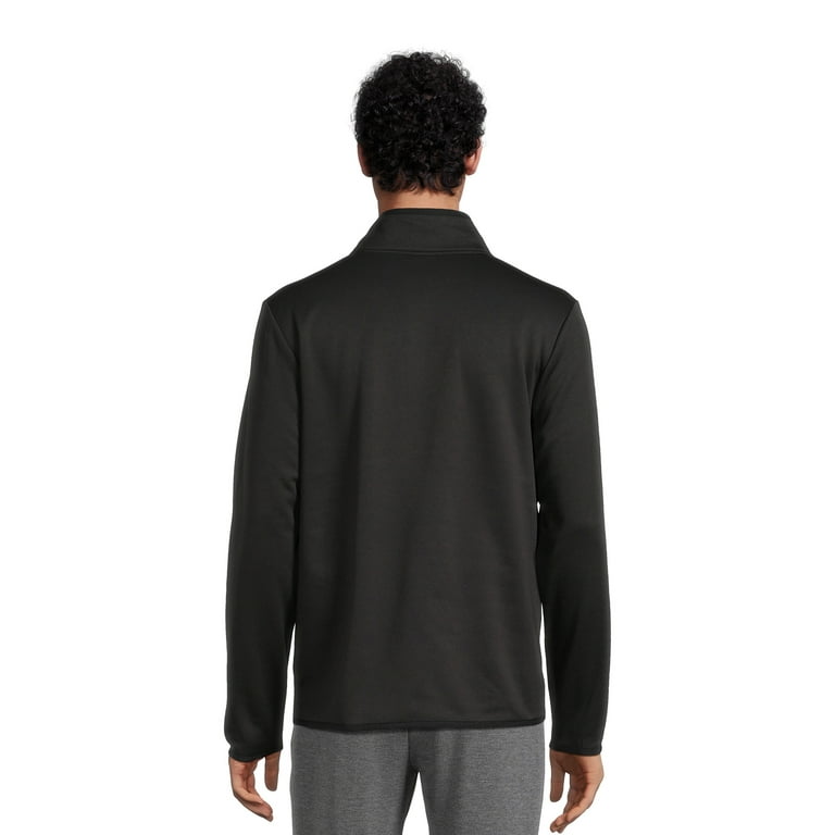 Athletic Works Men's Quarter Zip Tech Fleece Pullover, Sizes S-3XL