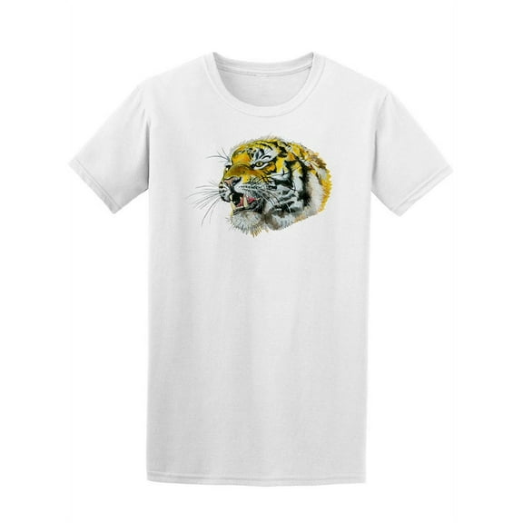Roaring Tiger Heade T-Shirt Men -Image by Shutterstock, Male Small