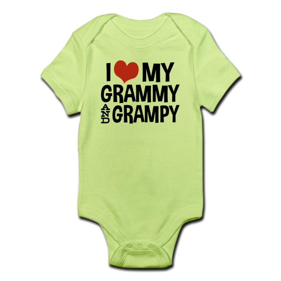 CafePress - Grammy And Grampy Infant Bodysuit - Baby Light Bodysuit