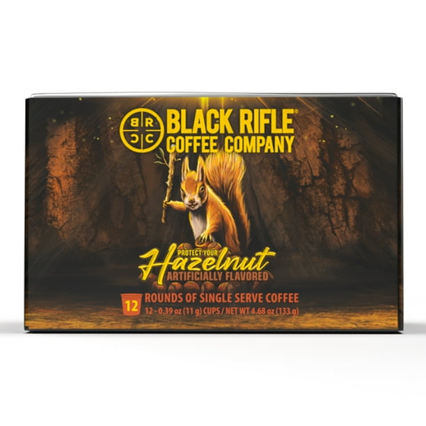 Black Rifle Coffee Hazelnut KCups Pods, Medium Roast, 12 Ct
