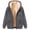 Grey, variant on Lovzfmll Men's Long Sleeve Graphic Zip Cardigan, Fleece-Lined Sweatshirt Jacket, Stylish Outerwear for Cold Season Gray, L