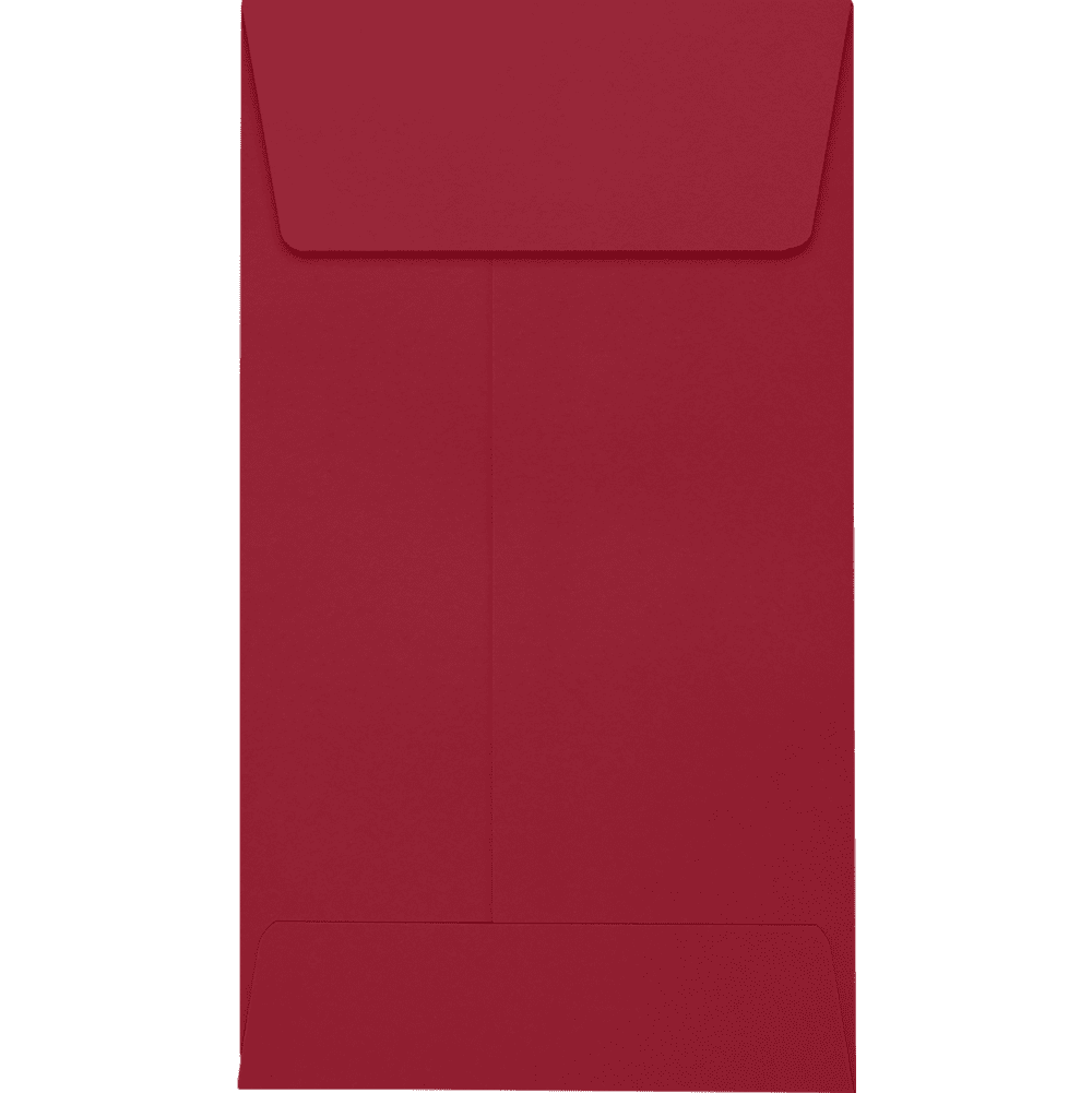 LUXPaper #5 1/2 Coin Envelopes, 3 1/8 x 5 1/2, Garnet, 250/Pack