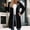 Black, variant on VISALY Zip Up Hoodies Oversized Hoodies Long Sleeve Long Tunic Sweatshirts Oversized Fleece Casual Fall Jacket Coat with Pocket Tops Loose Fit Hoodie Basic Hoodies Cute Hoodies Blackish Green L
