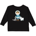 thumbnail image 3 of Inktastic Eskimo Boy Cute Alaska Boys Long Sleeve Toddler T-Shirt, 3 of 5