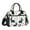 Black White Rabbits and Stars, variant on Lunch Bag Insulated Lunch Box Leakproof Reusable Cooler Tote Adjustable Shoulder Strap for Men Women Cartoon Flower and Star 9L