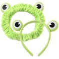 thumbnail image 1 of 2 Pieces Cute Frog Headband Stretchy Frog Hair Accessories, 1 of 5