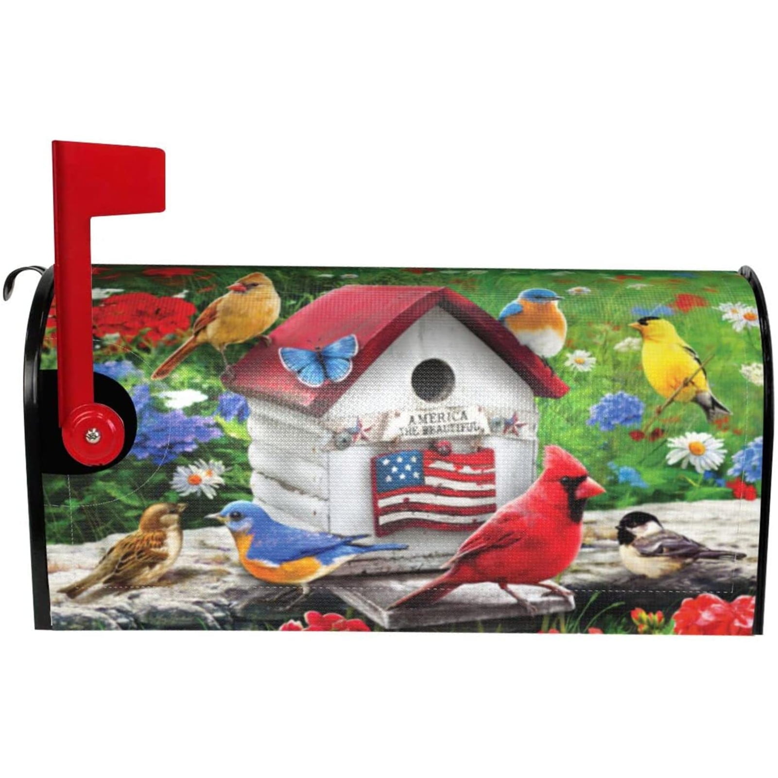 Foruidea Ball Snowman Bird 2020 New Year Mailbox Covers Magnetic Mailbox Wraps Post Letter Box Cover Standard Oversize 21 X 18 Mailwrap Garden Home Decor 