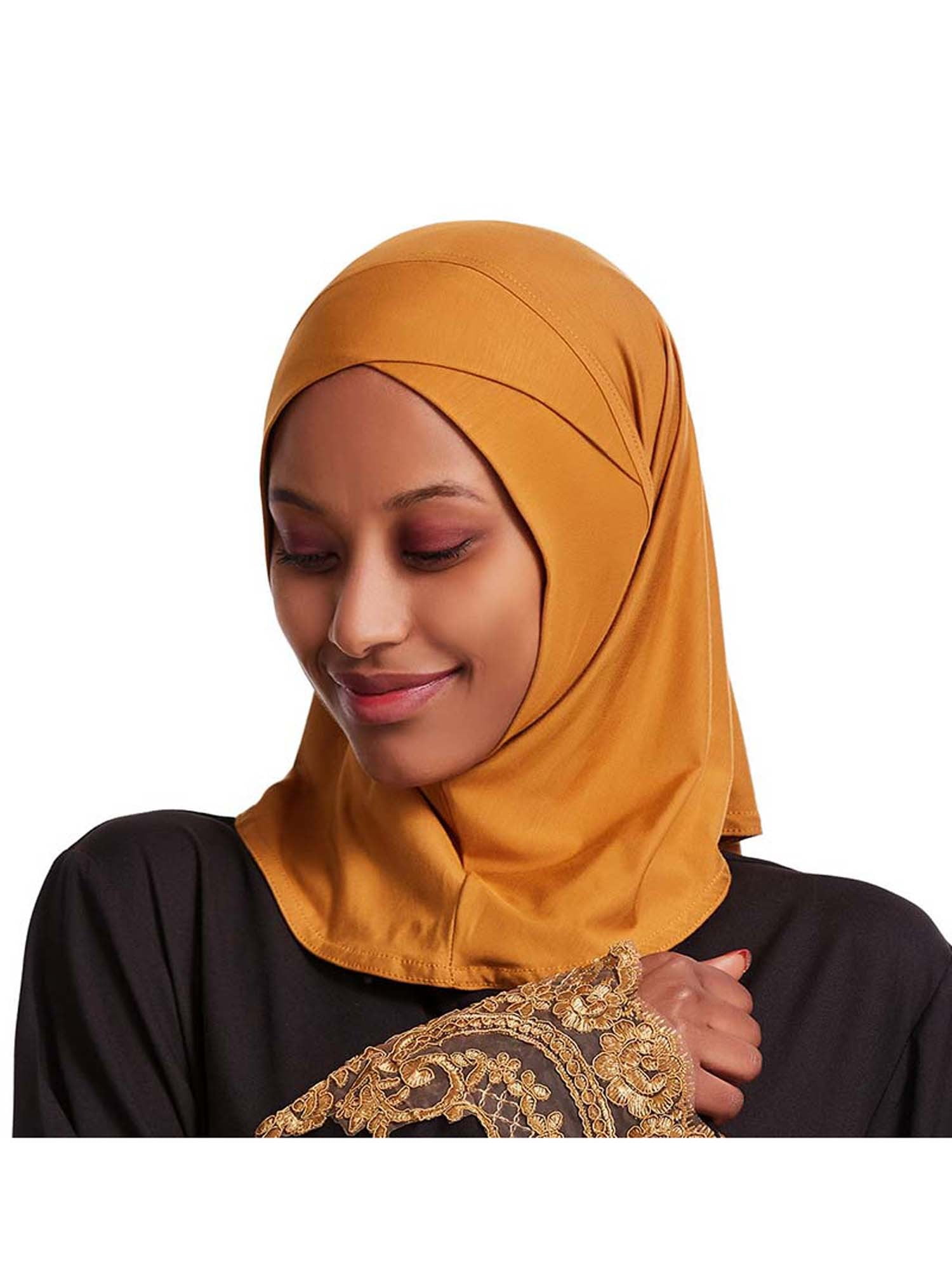 Muslim Women Prayer Hijab Scarf Turban Hat Islamic Arab Modal Stretchy ...